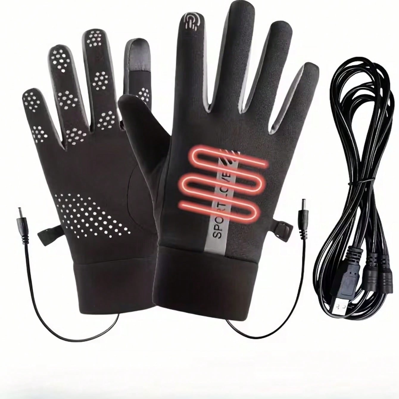 Cycling Commute Essentials - Batterijloze verwarmde handschoenen | Dubbelzijdige snelle