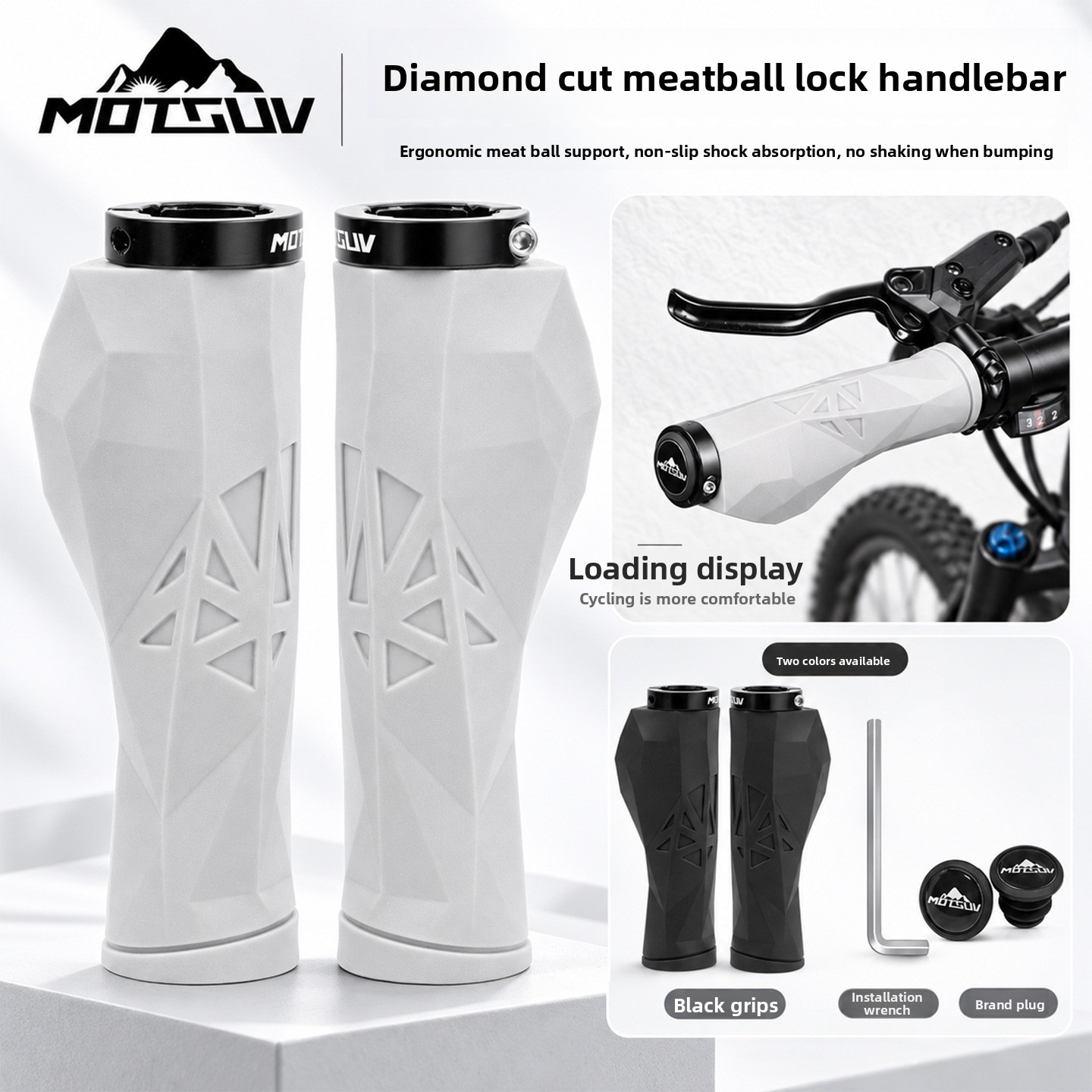 Commuter Bike Lock - Mountainbike TPE handvatbekleding, stijlvol geslepen handvat