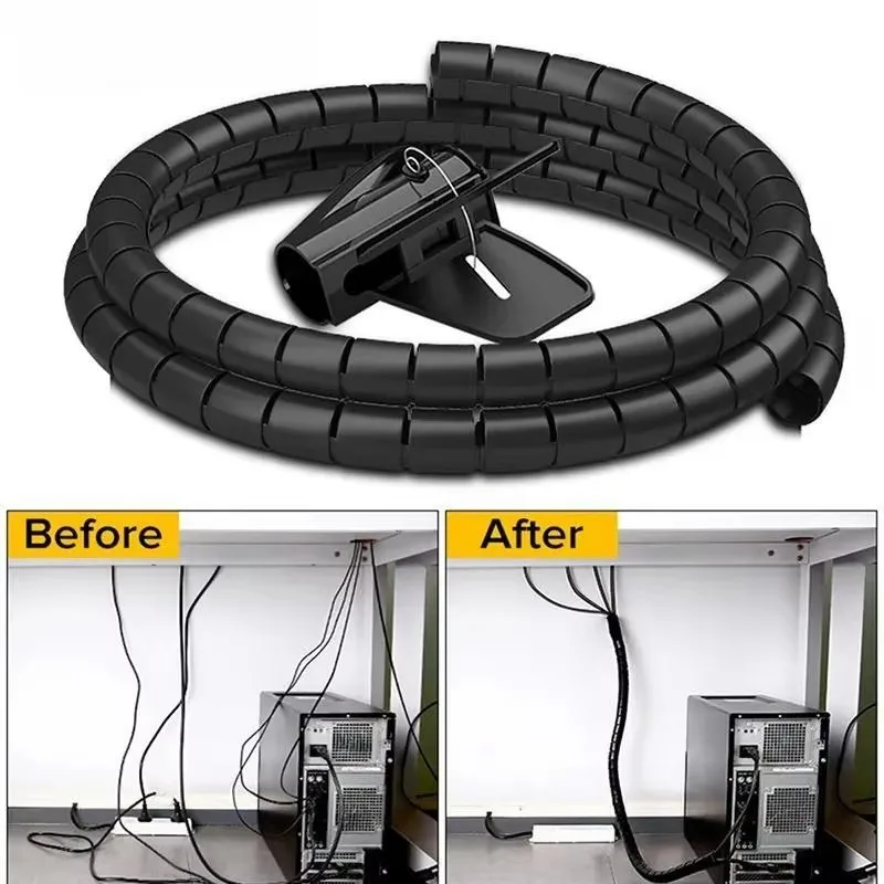 Cable Lock Flexible - 2M/1M 16mm/10mm Kabel Organizer Management Tools