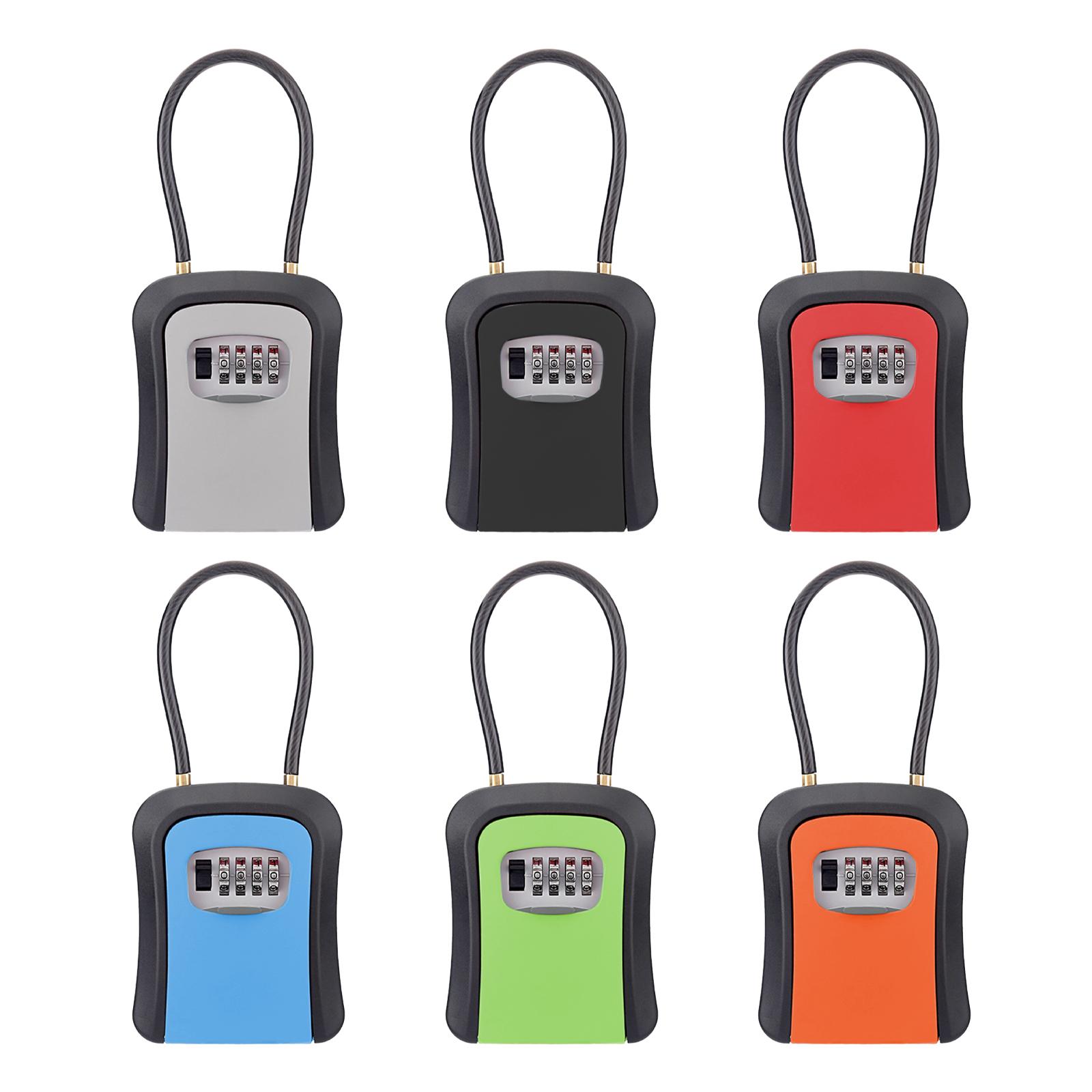 Chain Lock Combination - Sleutelvergrendelingsdoos Sleutelbeveiligingsdoos Met 4-cijferige Combinatie Verwijderbare